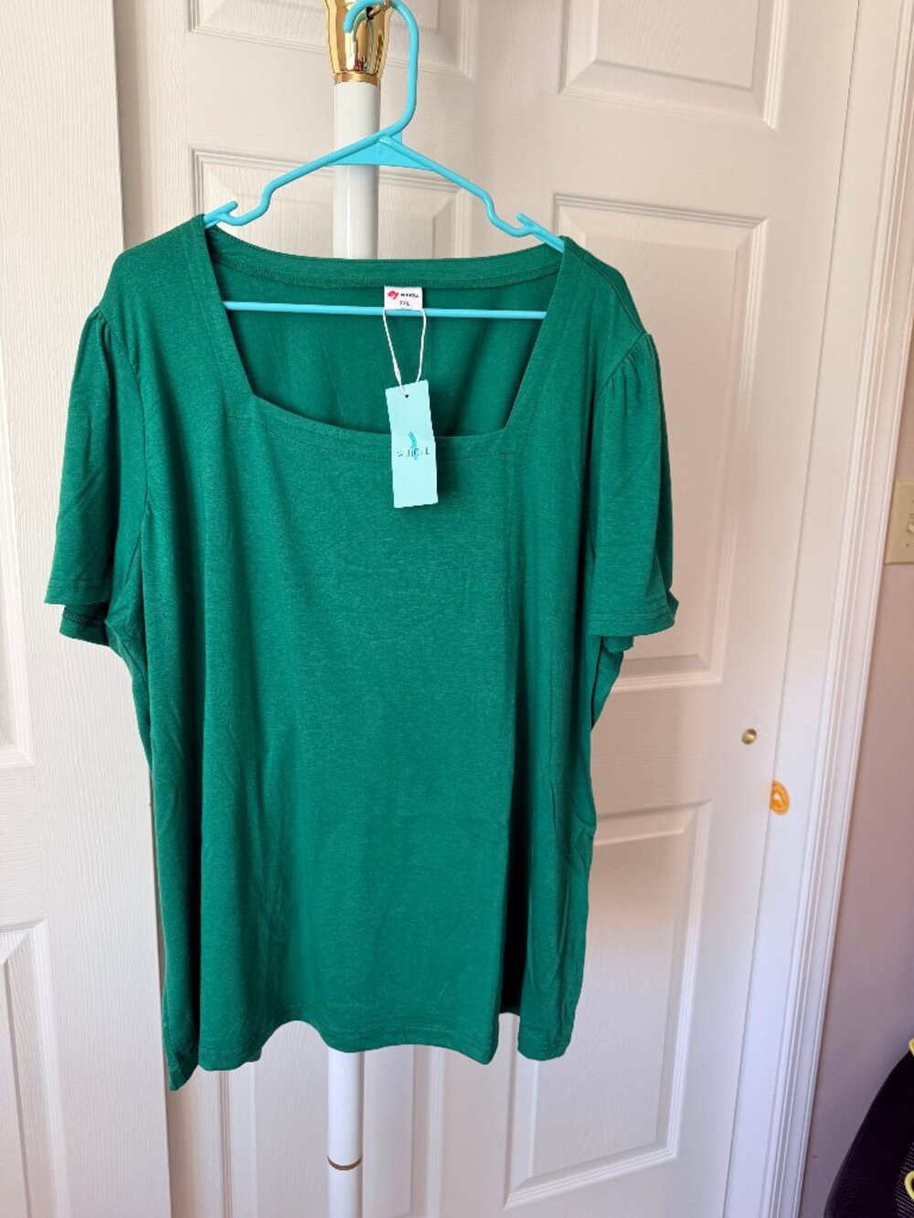 WIHOLL Square Neck Shirt Lot of 3 Green Red Navy 3XL